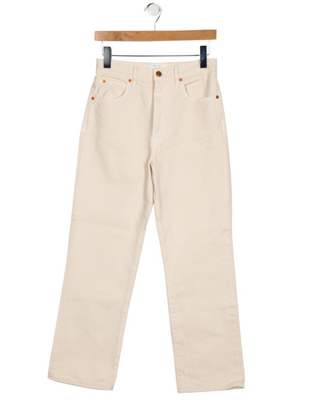 Slverlake Cream Straight-Leg Jeans